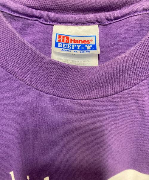 Hanes（ヘインズ）Hanes (ヘインズ) プリントTシャツ パープル サイズ:XLの古着・服飾アイテム