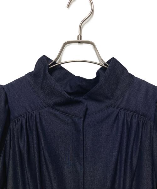 HER LIP TO（ハーリップトゥ）HER LIP TO (ハーリップトゥ) Menton Denim Shirt Dress ネイビー サイズ:Sの古着・服飾アイテム