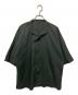 HOMME PLISSE ISSEY MIYAKE（オム プリッセ イッセイ ミヤケ）の古着「ポリエステルリネンスタンドカラー ドルマンシャツ」｜グリーン