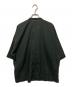 HOMME PLISSE ISSEY MIYAKE (オム プリッセ イッセイ ミヤケ) ポリエステルリネンスタンドカラー ドルマンシャツ グリーン サイズ:2：18000円