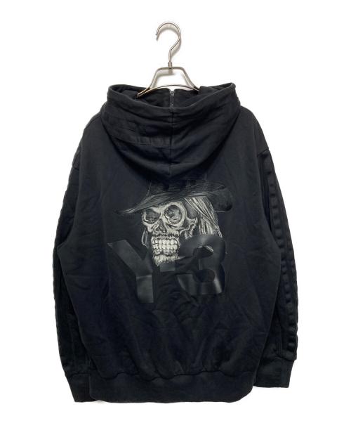 Y-3（ワイスリー）Y-3 (ワイスリー) YOHJI SKULL HOODIE/ヨウジスカルフーディ ブラック サイズ:XSの古着・服飾アイテム