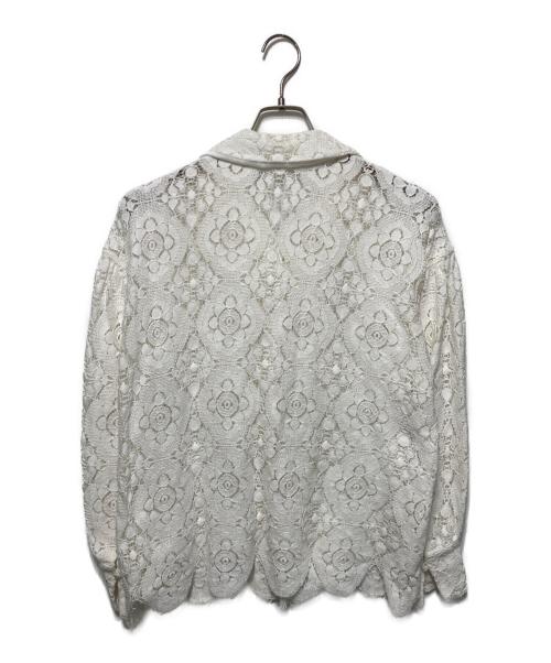 martinique（マルティニーク）martinique (マルティニーク) レースシャツ ホワイト サイズ:freeの古着・服飾アイテム