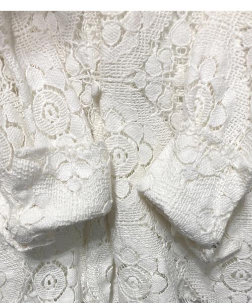 martinique（マルティニーク）martinique (マルティニーク) レースシャツ ホワイト サイズ:freeの古着・服飾アイテム