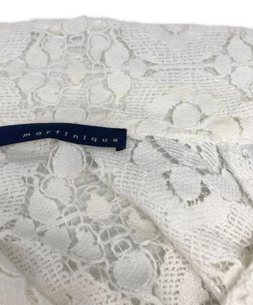 martinique（マルティニーク）martinique (マルティニーク) レースシャツ ホワイト サイズ:freeの古着・服飾アイテム