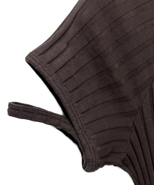 HELMUT LANG（ヘルムートラング）HELMUT LANG (ヘルムートラング) 半袖ワンピース ブラウン サイズ:Mの古着・服飾アイテム