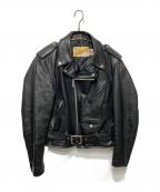 Schottショット）の古着「618レザーライダースジャケット」｜ブラック