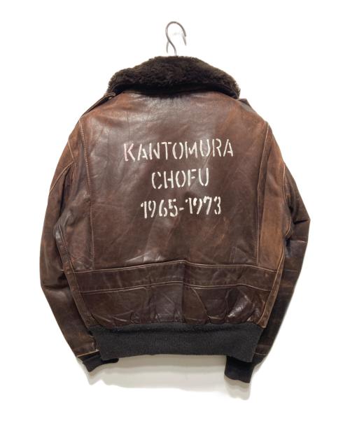 Schott（ショット）Schott (ショット) 618レザーライダースジャケット ブラウン サイズ:42の古着・服飾アイテム