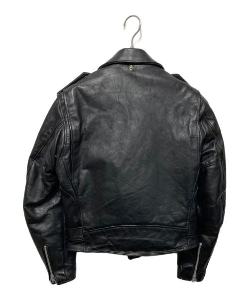 Schott（ショット）Schott (ショット) 618レザーライダースジャケット ブラック サイズ:38の古着・服飾アイテム