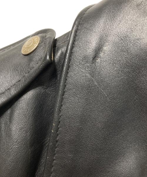 Schott（ショット）Schott (ショット) 618レザーライダースジャケット ブラック サイズ:38の古着・服飾アイテム