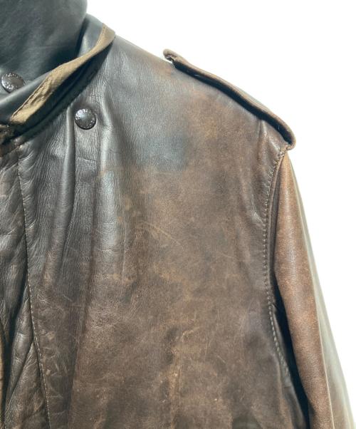 Schott（ショット）Schott (ショット) 618レザーライダースジャケット ブラウン サイズ:42の古着・服飾アイテム