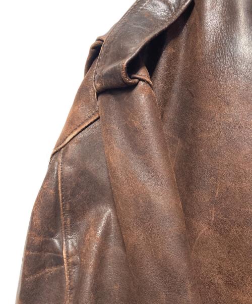 Schott（ショット）Schott (ショット) 618レザーライダースジャケット ブラウン サイズ:42の古着・服飾アイテム