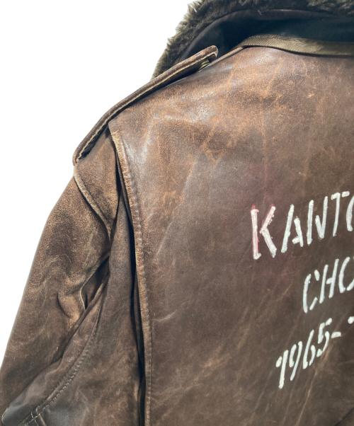 Schott（ショット）Schott (ショット) 618レザーライダースジャケット ブラウン サイズ:42の古着・服飾アイテム