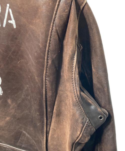 Schott（ショット）Schott (ショット) 618レザーライダースジャケット ブラウン サイズ:42の古着・服飾アイテム