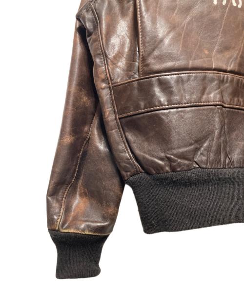 Schott（ショット）Schott (ショット) 618レザーライダースジャケット ブラウン サイズ:42の古着・服飾アイテム
