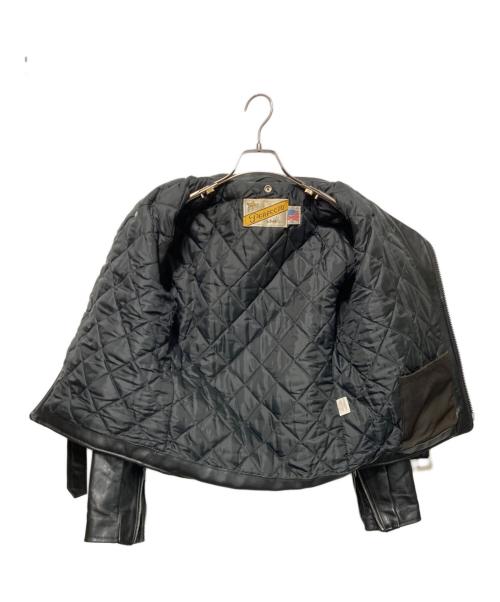 Schott（ショット）Schott (ショット) 618レザーライダースジャケット ブラック サイズ:38の古着・服飾アイテム