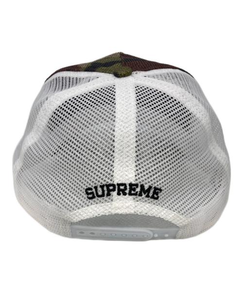 SUPREME（シュプリーム）SUPREME (シュプリーム) Raffia Mesh Back 5-Panel Camo/メッシュ5パネルキャップ カーキ×ホワイトの古着・服飾アイテム