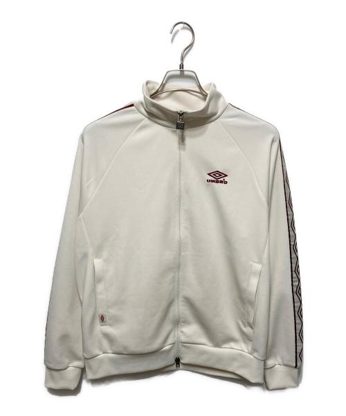 UMBRO（アンブロ）UMBRO (アンブロ) HBL OG STAND-NECK TRACKJACKET ホワイト×ボルドー サイズ:Mの古着・服飾アイテム