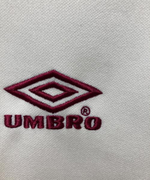 UMBRO（アンブロ）UMBRO (アンブロ) HBL OG STAND-NECK TRACKJACKET ホワイト×ボルドー サイズ:Mの古着・服飾アイテム