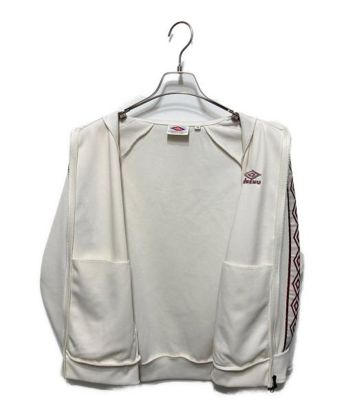 UMBRO（アンブロ）UMBRO (アンブロ) HBL OG STAND-NECK TRACKJACKET ホワイト×ボルドー サイズ:Mの古着・服飾アイテム