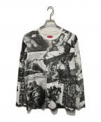 SUPREMEシュプリーム）の古着「MICHELANGELO L/S」｜ブラック×ホワイト