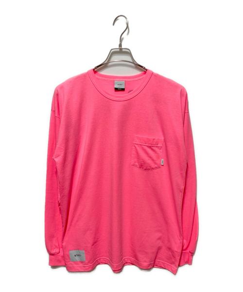 WTAPS（ダブルタップス）WTAPS (ダブルタップス) ロングスリーブカットソー ピンク サイズ:01の古着・服飾アイテム