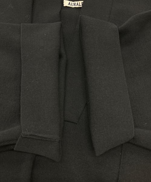 AURALEE（オーラリー）AURALEE (オーラリー) WOOL RECYCLE POLYESTER HIGH GAUGE RIB KNIT SKIPPER 半袖ニット/ウールリサイクルハイゲージリブニット ブラック サイズ:Freeの古着・服飾アイテム
