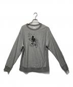 lelill×DISNEYレリル×ディズニー）の古着「ミッキープリントクルーネックスウェット」｜グレー