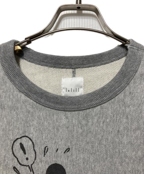 lelill（レリル）lelill (レリル) DISNEY (ディズニー) ミッキープリントクルーネックスウェット グレー サイズ:38の古着・服飾アイテム