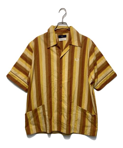 FRED PERRY（フレッドペリー）FRED PERRY (フレッドペリー) nicholas daley (ニコラス デイリー) オープンカラーシャツ イエロー サイズ:Lの古着・服飾アイテム