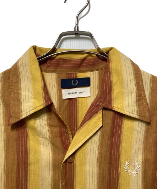 FRED PERRY（フレッドペリー）FRED PERRY (フレッドペリー) nicholas daley (ニコラス デイリー) オープンカラーシャツ イエロー サイズ:Lの古着・服飾アイテム