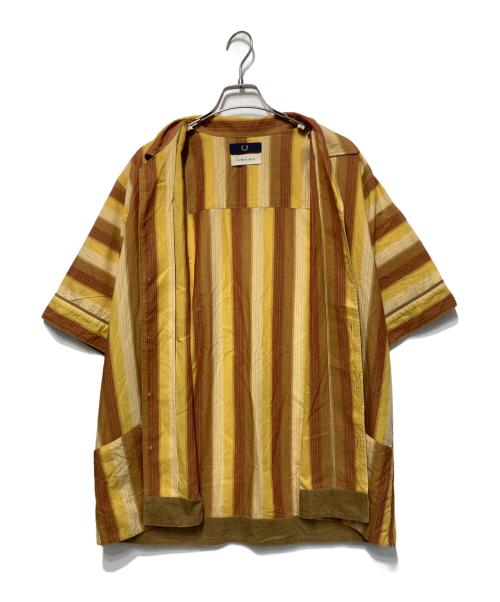 FRED PERRY（フレッドペリー）FRED PERRY (フレッドペリー) nicholas daley (ニコラス デイリー) オープンカラーシャツ イエロー サイズ:Lの古着・服飾アイテム
