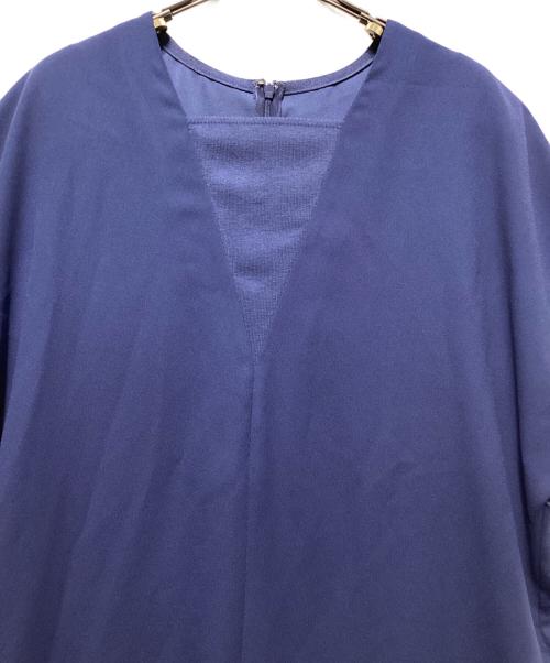 icB（アイシービー）icB (アイシービー) レイヤードデザインワンピース ウォッシャブル ブルー サイズ:44の古着・服飾アイテム