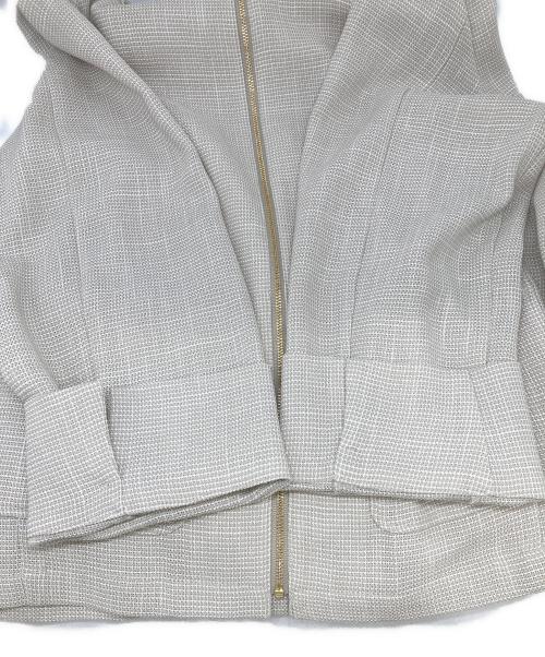 自由区（ジユウク）自由区 (ジユウク) ライトカラミノーカラー ジャケット ベージュ サイズ:44の古着・服飾アイテム