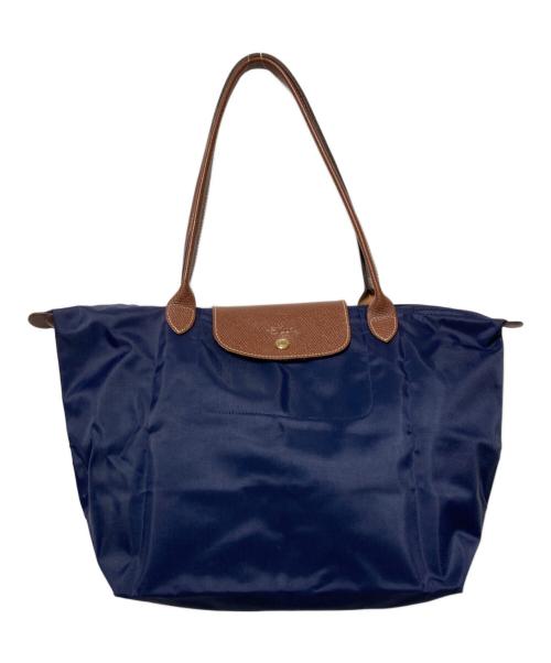 LONGCHAMP（ロンシャン）LONGCHAMP (ロンシャン) ルプリアージュトートバッグ ネイビーの古着・服飾アイテム