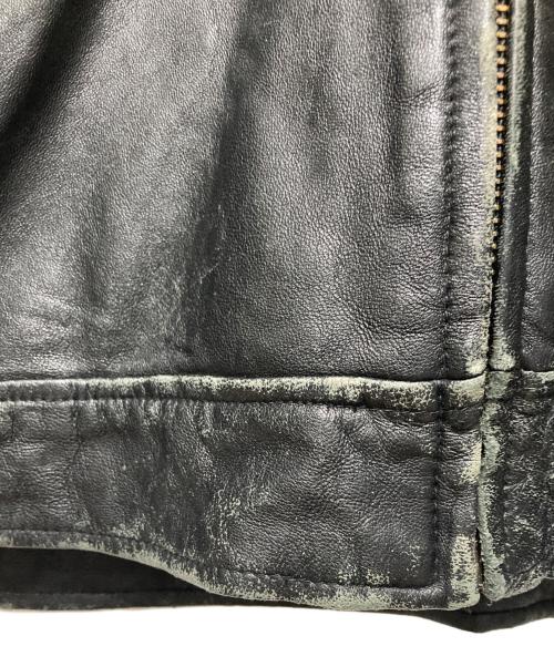 WILSON LEATHEAR（ウィルソンレザー）WILSON LEATHEAR (ウィルソンレザー) ジップレザージャケット ブラック サイズ:Lの古着・服飾アイテム