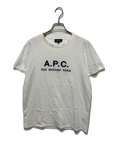 A.P.C.（アーペーセー）A.P.C. (アーペーセー) 刺繍カットソー ホワイト サイズ:sの古着・服飾アイテム