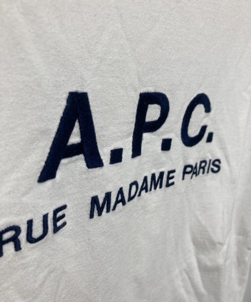 A.P.C.（アーペーセー）A.P.C. (アーペーセー) 刺繍カットソー ホワイト サイズ:sの古着・服飾アイテム