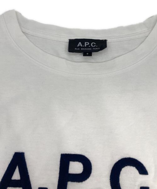 A.P.C.（アーペーセー）A.P.C. (アーペーセー) 刺繍カットソー ホワイト サイズ:sの古着・服飾アイテム