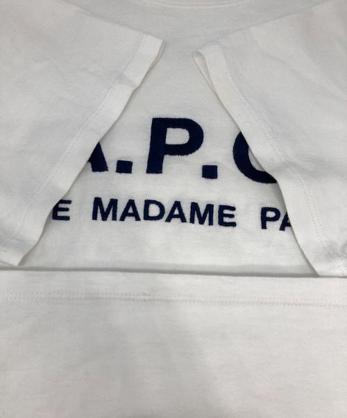 A.P.C.（アーペーセー）A.P.C. (アーペーセー) 刺繍カットソー ホワイト サイズ:sの古着・服飾アイテム