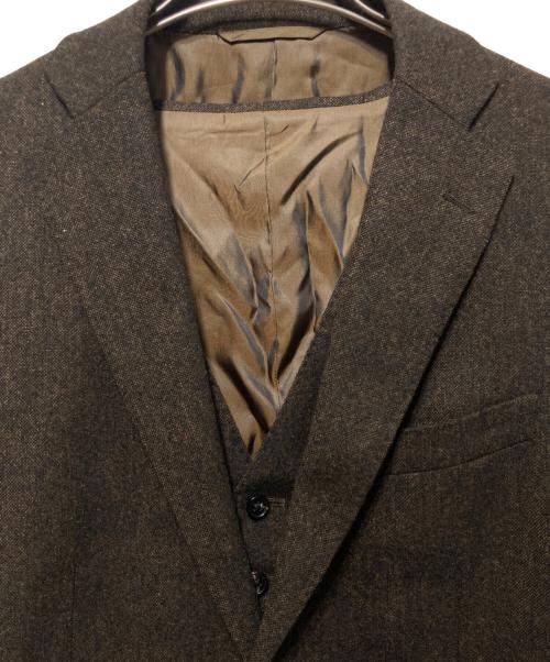 blazer's bank.com（ブレイザーズバンク）blazer's bank.com (ブレイザーズバンク) 3ピーススーツ ブラウン サイズ:175cm-6Dropの古着・服飾アイテム