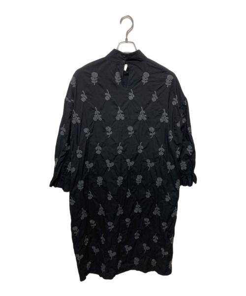 mina perhonen（ミナ ペルホネン）mina perhonen (ミナ ペルホネン) ボヌールワンピース ブラック サイズ:38の古着・服飾アイテム