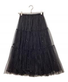PATOU 黒 バルーンスカート 34 中古・古着通販】patou (パトゥ) 花柄バルーンスカート レッド サイズ