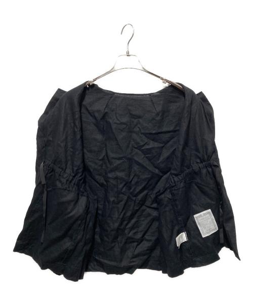 BEARDSLEY（ビアズリー）BEARDSLEY (ビアズリー) リネンブラウス ブラック サイズ:freeの古着・服飾アイテム