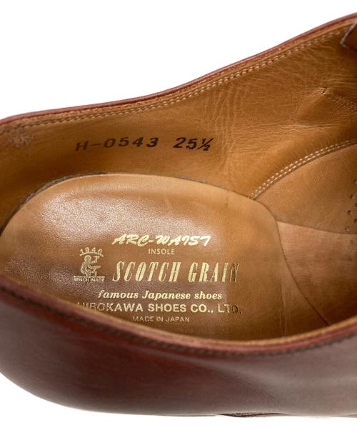 SCOTCH GRAIN（スコッチグレイン）SCOTCH GRAIN (スコッチグレイン) シングルモンクストラップシューズ ブラウン サイズ:25.5の古着・服飾アイテム
