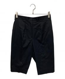 BALLSEY（ボールジィ）の古着「コンパクトクロスストレッチ タイトバミューダパンツ」｜ネイビー