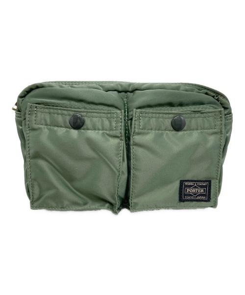 PORTER（ポーター）PORTER (ポーター) TANKER WAIST BAG グリーンの古着・服飾アイテム