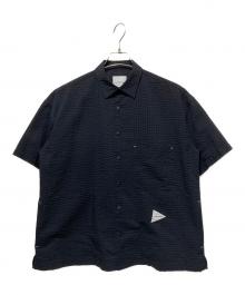 and wander（アンドワンダー）の古着「dry soft seersucker SS shirt/ドライソフトシアサッカーシャツ」｜ブラック