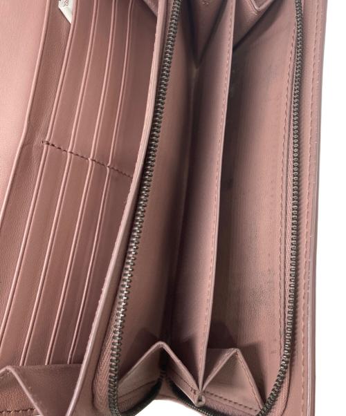BOTTEGA VENETA（ボッテガベネタ）BOTTEGA VENETA (ボッテガベネタ) イントレチャート長財布 ピンクの古着・服飾アイテム