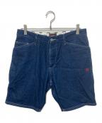 stussy×Dickiesステューシー×ディッキーズ）の古着「ショートデニムパンツ」｜インディゴ