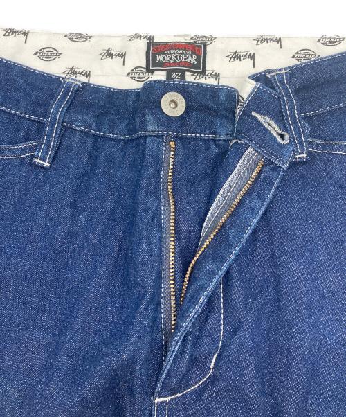 stussy（ステューシー）stussy (ステューシー) Dickies (ディッキーズ) ショートデニムパンツ インディゴ サイズ:w32の古着・服飾アイテム